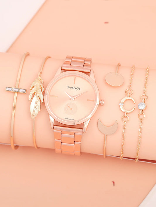 Luxury Women's 6-Piece Watch Set