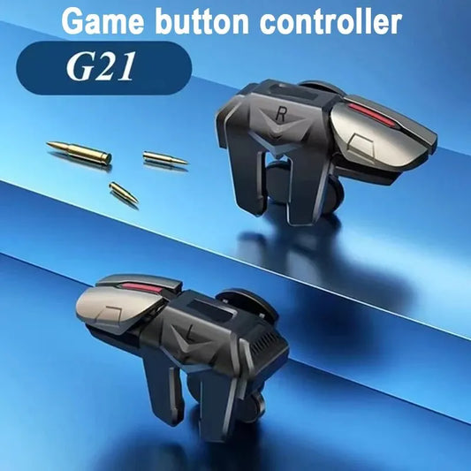Gâchettes de jeu mobiles G21 Contrôleur de téléphone ergonomique rétractable Boutons de visée et de tir sensibles Conception de prise minimale