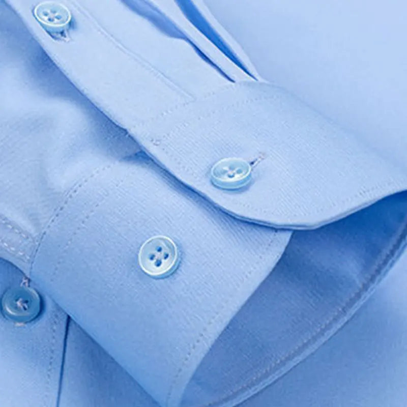 Men's Business Comfort Slim Fit Long Sleeve Shirt
