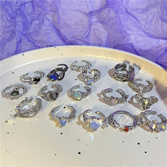 Chic Silver Plated Hug Ring for Women