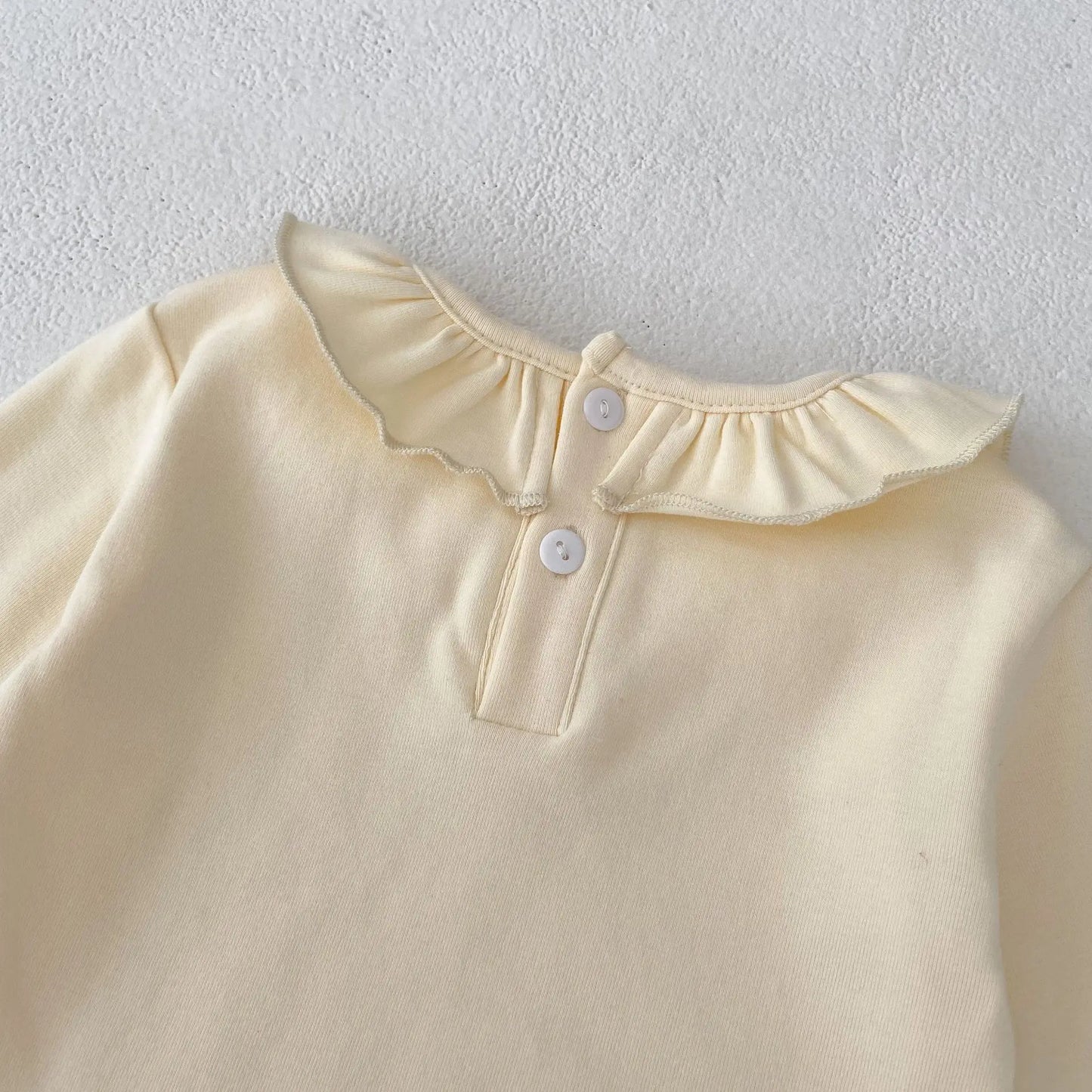 Baby Girls Buttoned T-Shirt for Winter