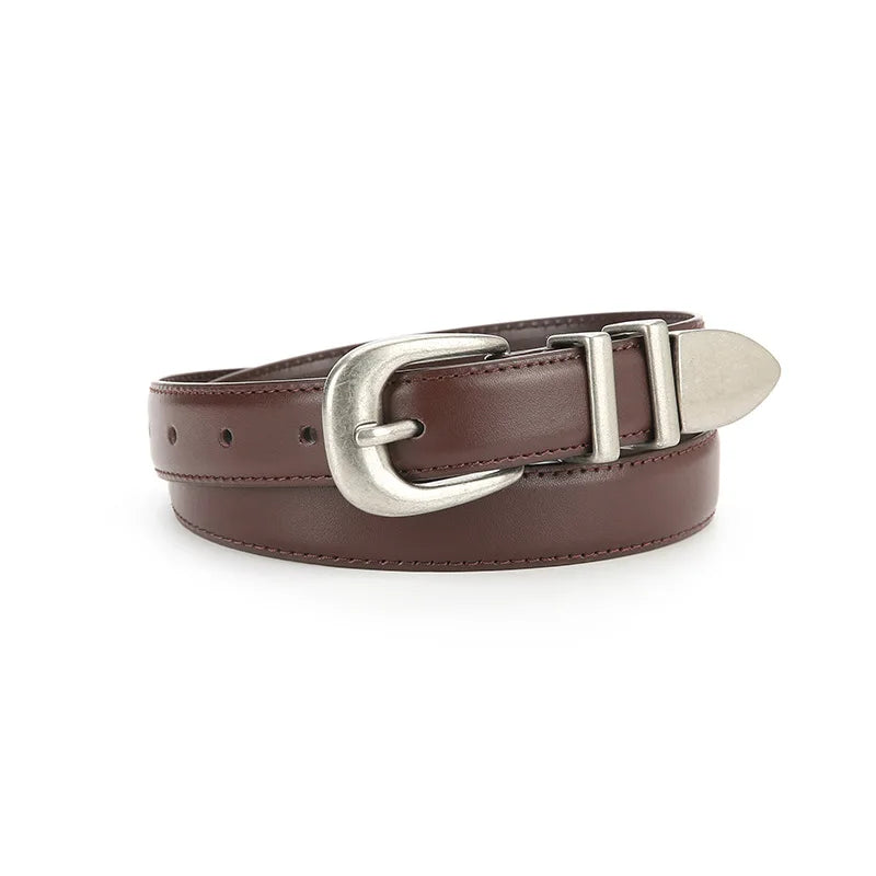 Vintage Cowhide Leather Belt for Men