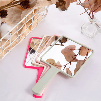 Eyelash Square Handheld Makeup Vanity Mirror