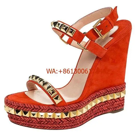 Metallic-Fisherman-Plateausandalen