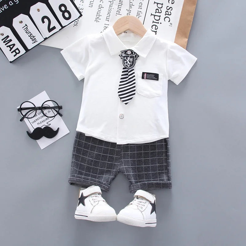 Children's Summer Clothes White Shirt