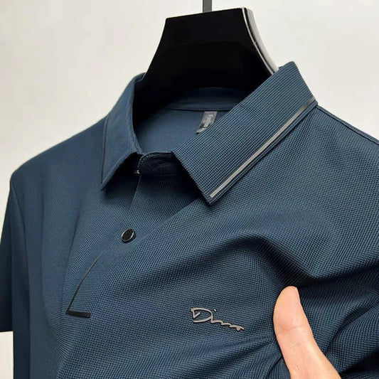 Polo à revers pour hommes avec imprimé diamant avancé