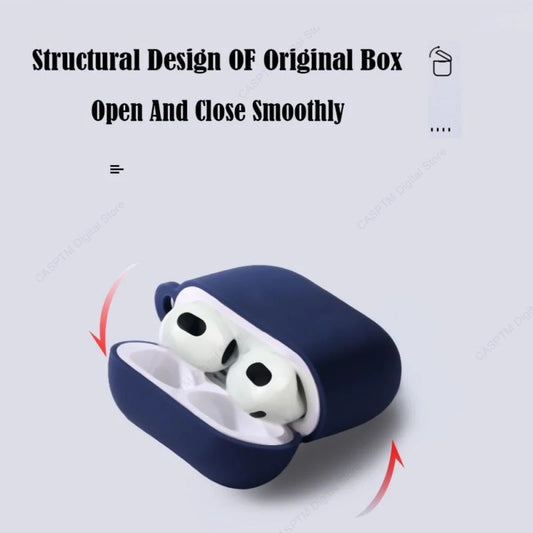 Étui en silicone TPU souple pour AirPods - Crochet de 4e génération