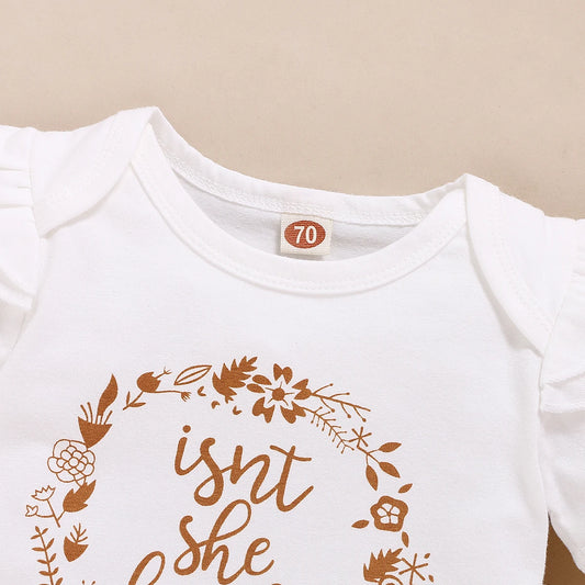 Adorable ensemble de tenue d'été pour bébé fille