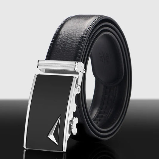 Classic Black Leather Belt for Men
