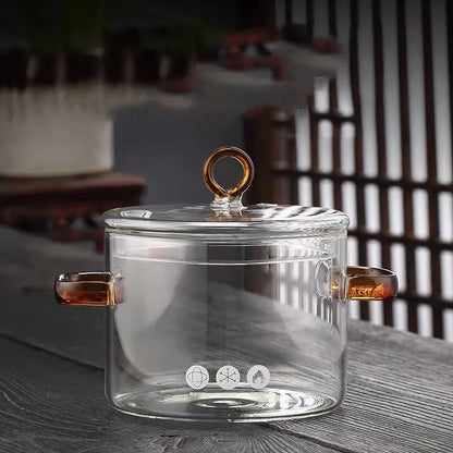 1.5L Glass Cooking Pot-High Capacity