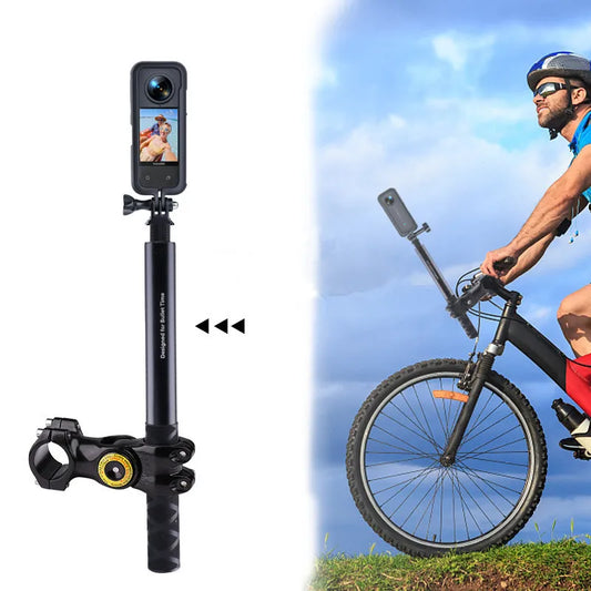 invisible selfie stick, handlebar mount, camera stick, gopro stick, motorcycle selfie stick, monopod selfie stick