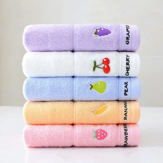 Soft Cotton Cartoon Fruit Baby Bath Towel