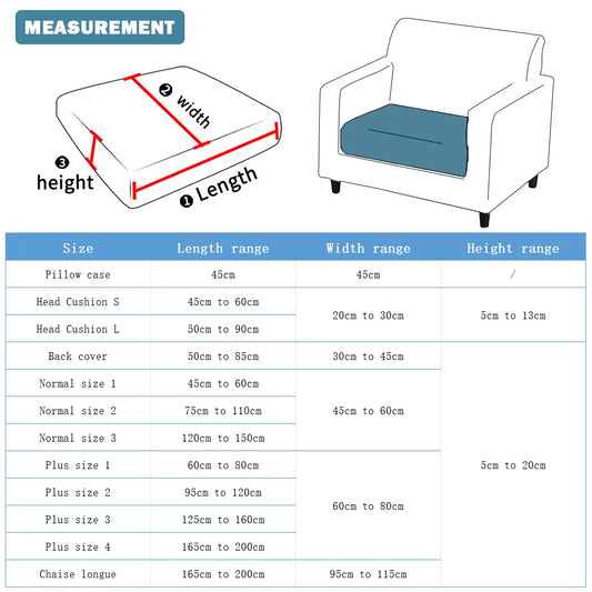 Housse de canapé épaisse et extensible pour la protection et le style des meubles