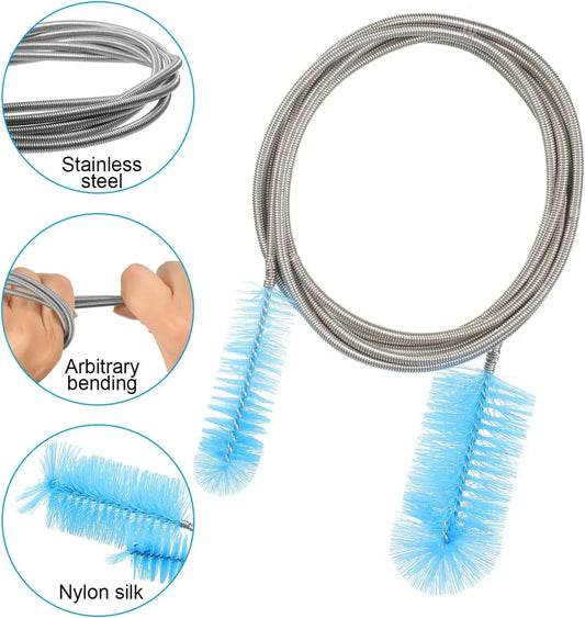 Stainless Steel Aquarium Brush for Filter and Hose Cleaning