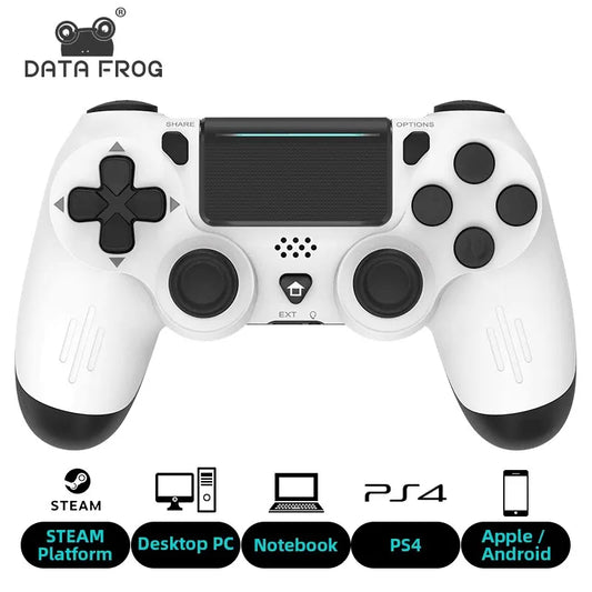 Manette de jeu sans fil compatible Bluetooth - Joystick à double vibration
