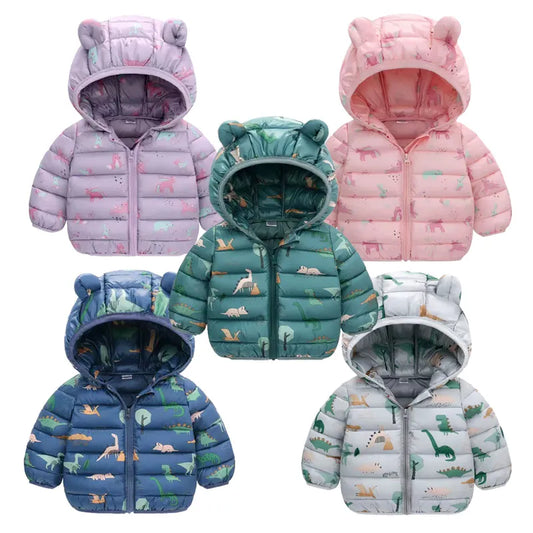 Autumn Hooded Down Jackets Baby Girls' and Boys' Coats