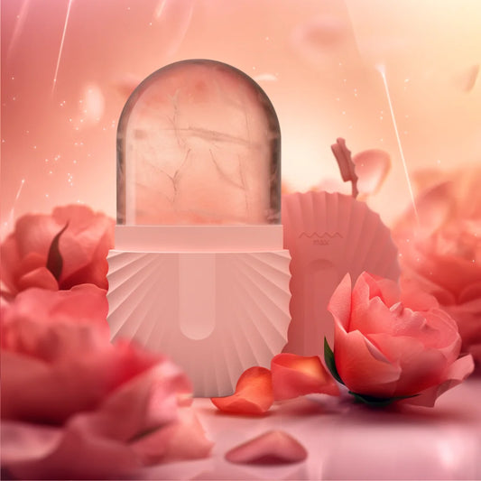 Soins de la peau - Rouleau facial à glace et masseur globe