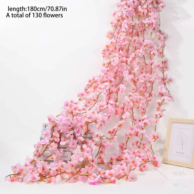 Silk Cherry Blossom Sakura Garland Home & Party Decoration