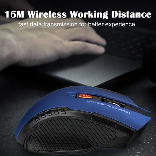 2.4GHz Wireless Optical Mouse with USB Receiver
