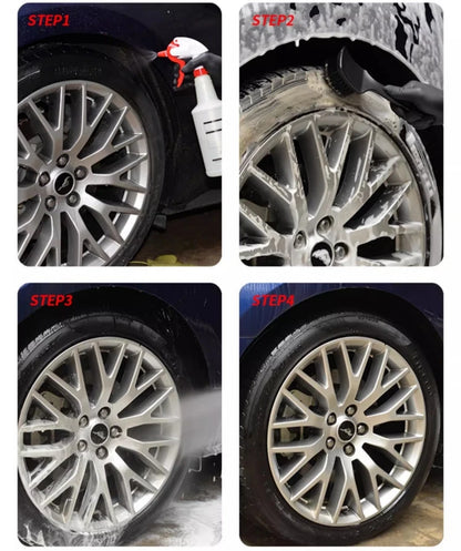 Black Car Tire Rim Brush for Wheel Hub Cleaning