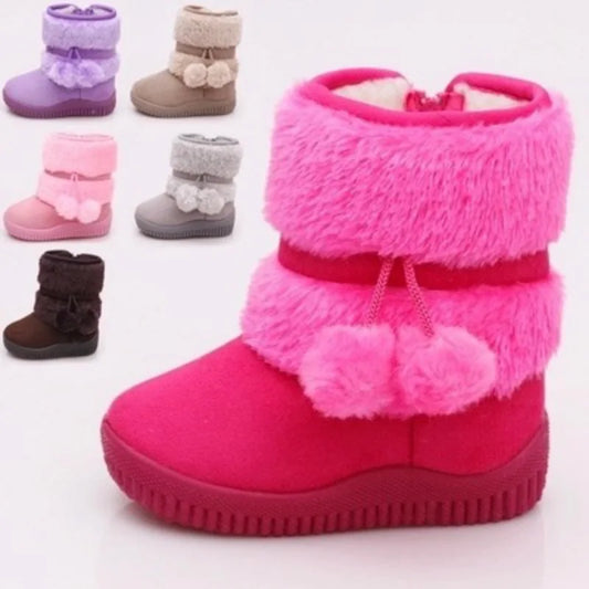 Girls & Boys Winter Snow Boots - Warm Comfortable & Cute
