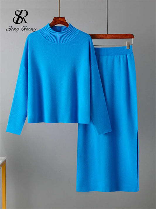 Cozy Knit 2-Piece Tracksuit Set