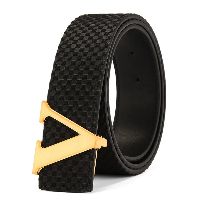 Ceinture en cuir de créateur pour homme – Bracelet tendance en cuir de vache de luxe