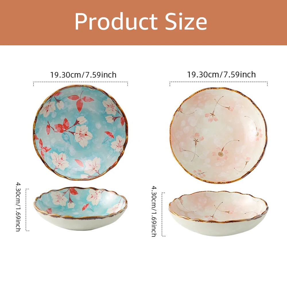 2-teiliges Reisschüssel-Set aus Keramik