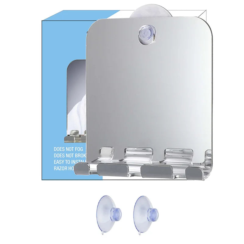 Fogless Shower Mirror & Grooming Essentials Set