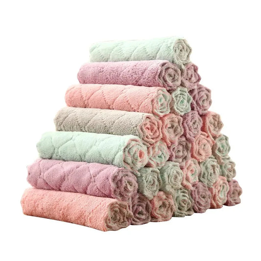 Serviettes en microfibre - Chiffon de nettoyage de cuisine absorbant