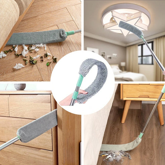 Balai à poussière à long manche pour sols et plafonds