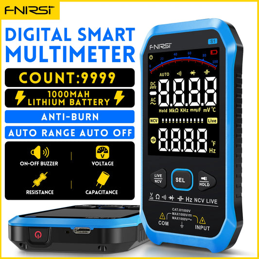 Smart Digital Multimeter - Voltage, Resistance, Capacitance Tester