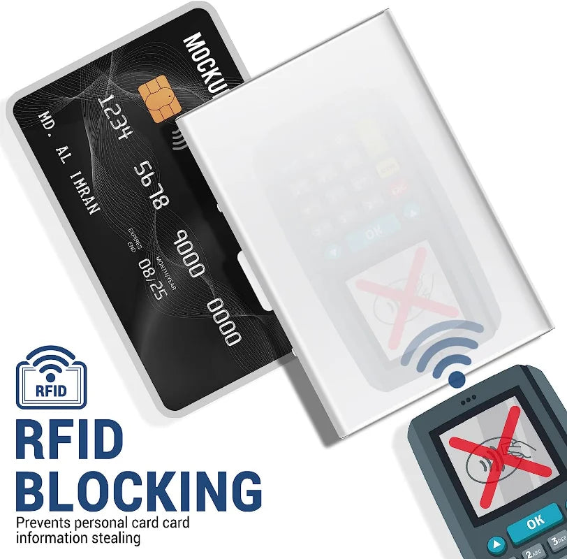 RFID Blocking Aluminum Card Holder