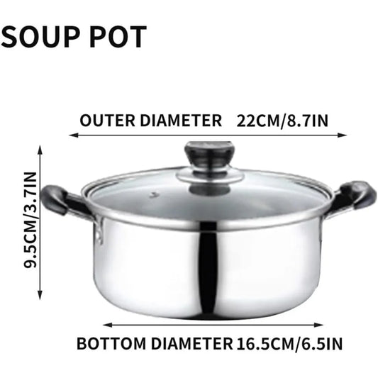 Batterie de cuisine en acier inoxydable avec couvercle