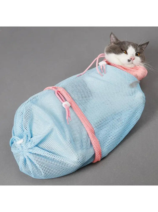 cat bath bag, cat grooming, pet grooming, cat brush, cat washing bag, dog grooming