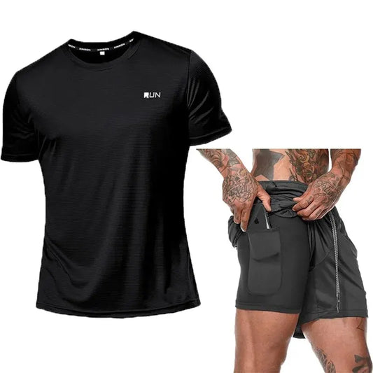 Sommer-T-Shirt-Trainingsanzug-Sets für Herren