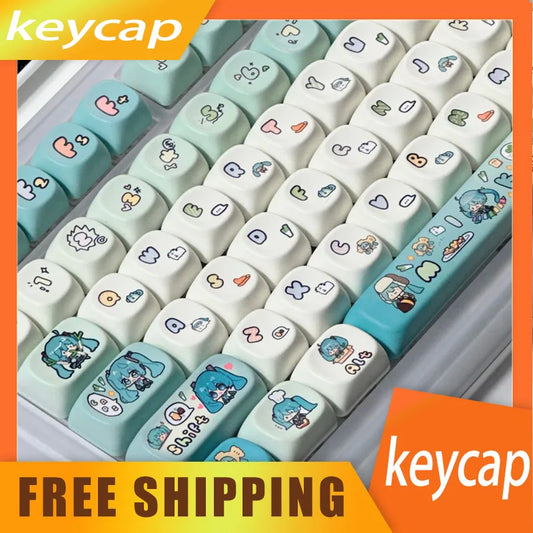 Cute Dog PBT Keycaps - 130-Set
