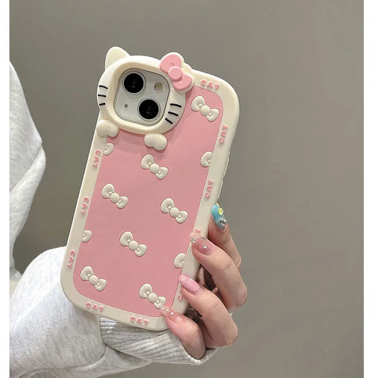 Coque de téléphone en silicone chat 3D pour iPhone 13 Pro Max