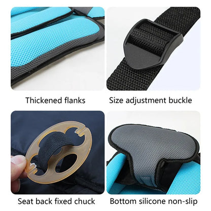 Breathable Portable Safety Seat for Kids - Adjustable Stroller Pad
