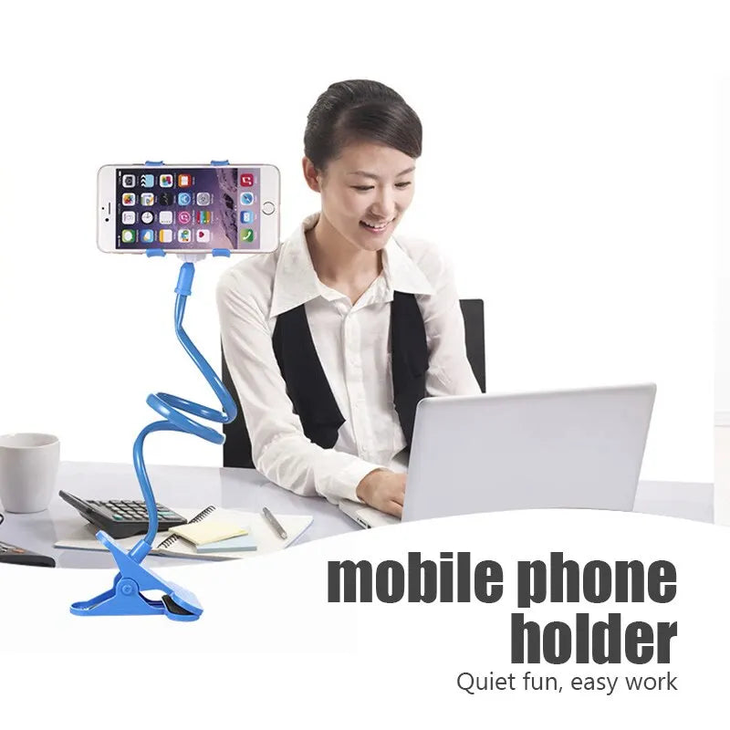 Flexible Gooseneck Bed Desk Table Phone Holder Stand