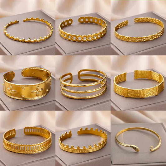 Gold-Plated Stainless Steel Women's Bracelet