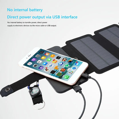 Foldable Solar Panel Portable High-Power USB Charging