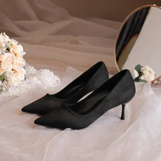 Women's Red Bottom Pointed Toe High Heel Shoes