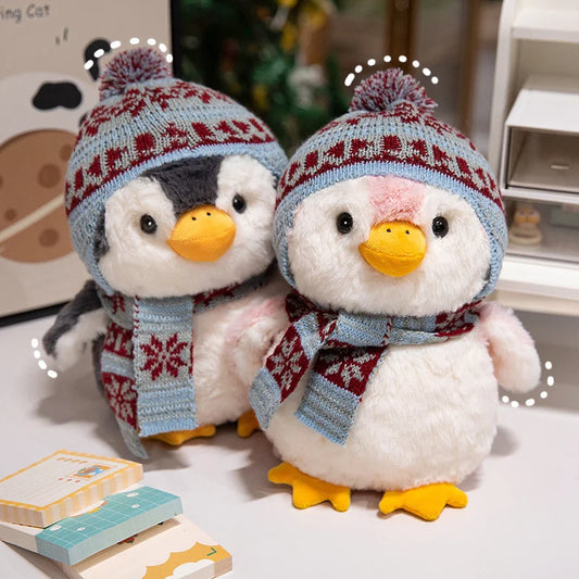 Jouets en peluche doux de canard de panda de pingouin