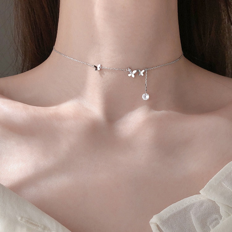 Fairy Butterfly Tassel Necklace