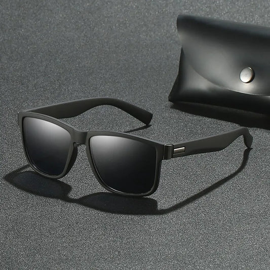 Klassische quadratische UV400-polarisierte Strandsonnenbrille für Herren