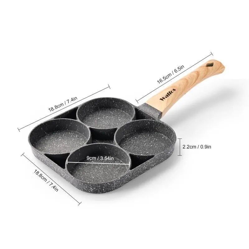 Non-Stick 4 hole Egg Frying Pan