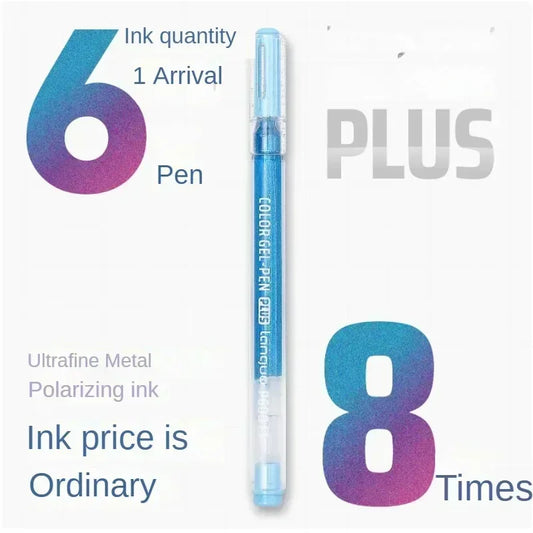 Gray Vintage Gel Ink Pen Set - Multi-Colored Marker Liner Ballpoint Pens