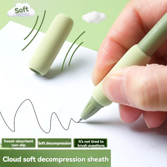 4PCS Green Series 0.5MM Gel Pens Pack