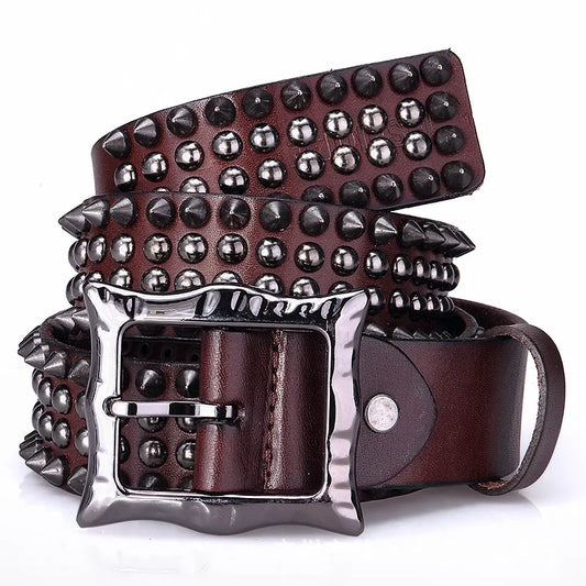 Ceinture à rivets CM Punk-Style Vintage